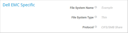 Dell EMC Specific