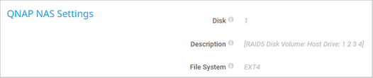 QNAP NAS Settings