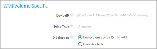 WMI Volume Specific